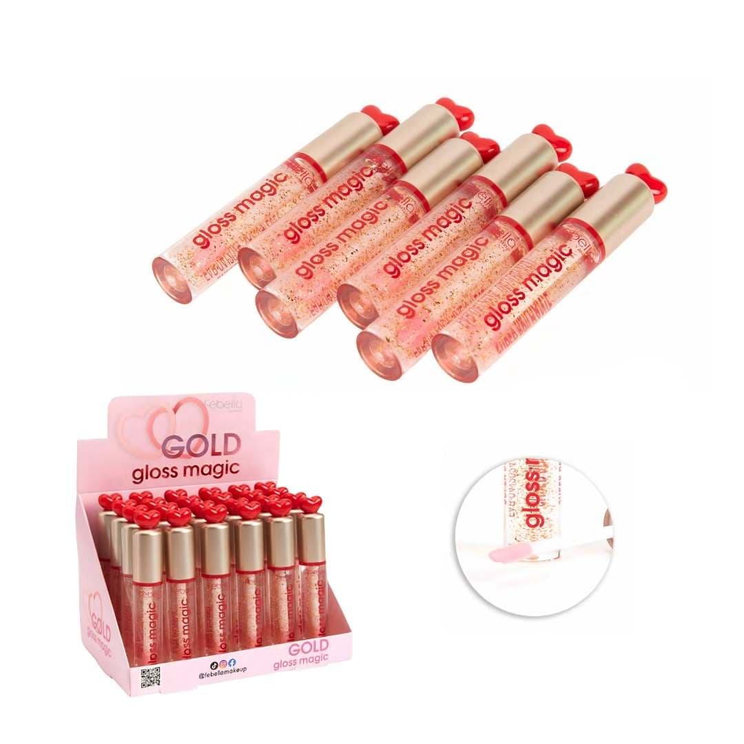 LG40525 LIP GLOSS GOLD MAGIC CX/24 FEBELLA
