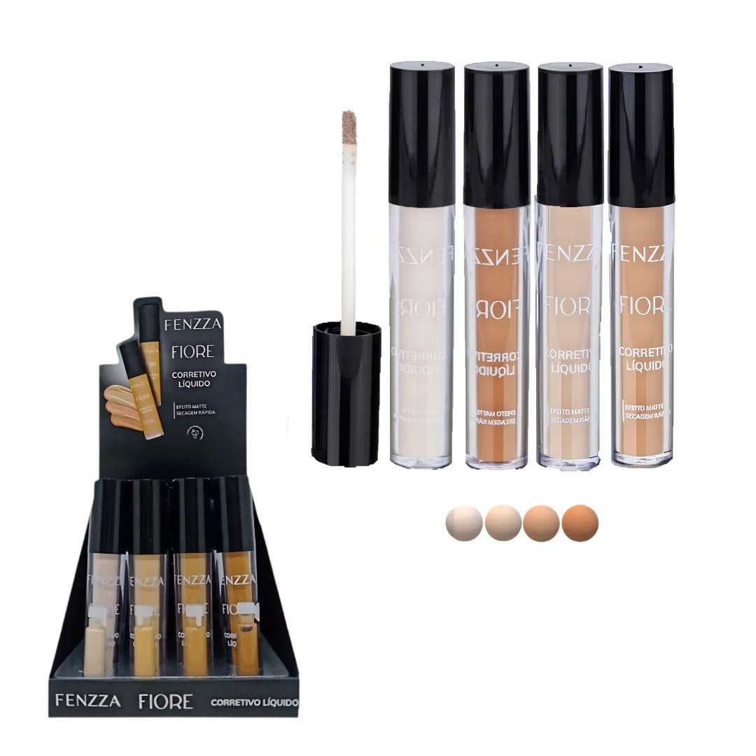 CL51 CORRETIVO LIQUIDO FIORE CX/24 FENZZA MAKE UP