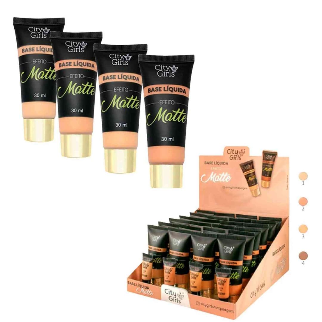 CG092-A BASE LIQUIDA MATTE CX/24 CITY GIRLS
