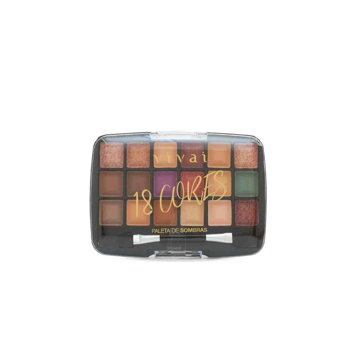2194.1.1-C PALETA DE SOMBRAS 18 CORES METAL UN VIVAI