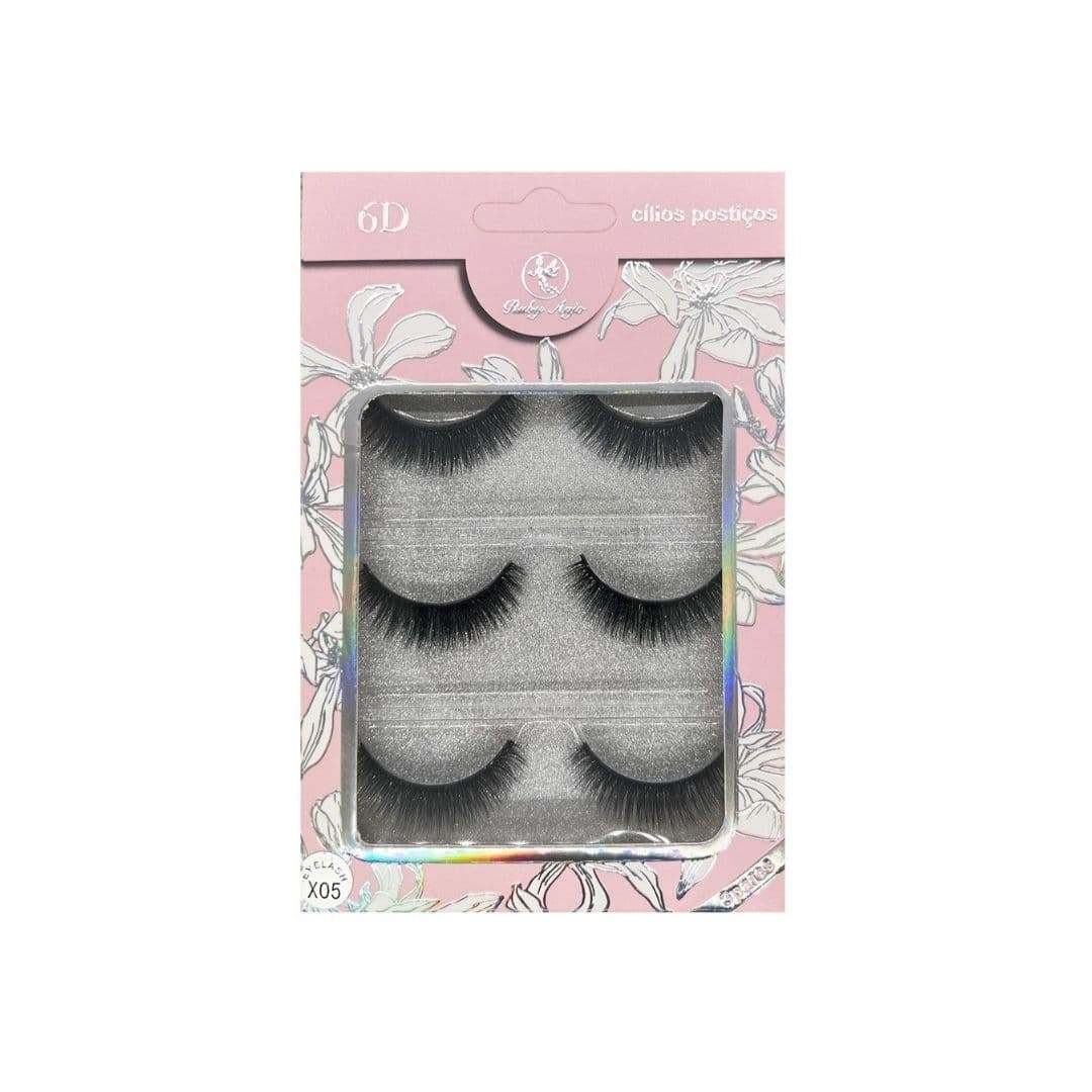 RA469 CILIOS POSTICOS 6DX05 3 PARES RUBY ANJO