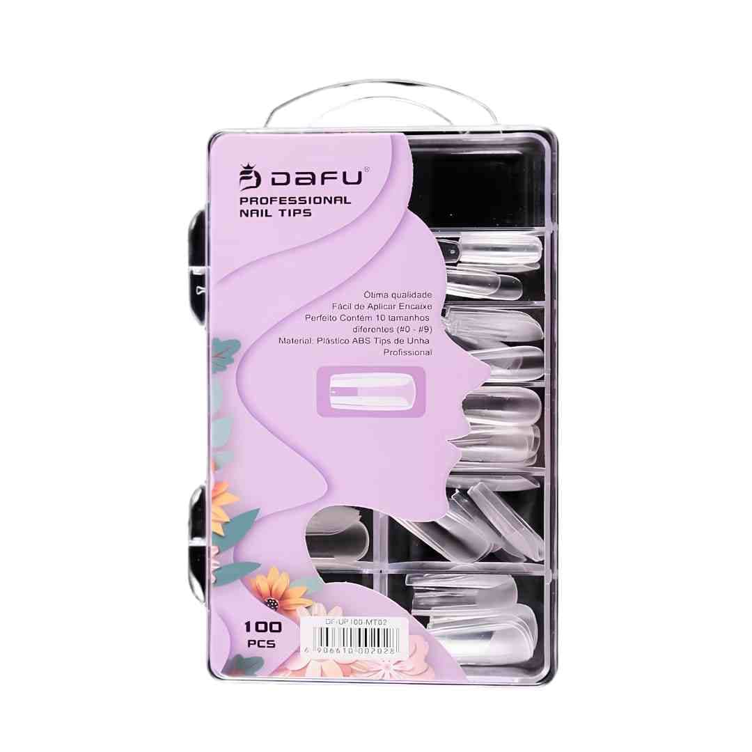 DF-UP100-MT02 UNHA POSTICA QUADRADA TRANSP 100UN PC/12 DAFU