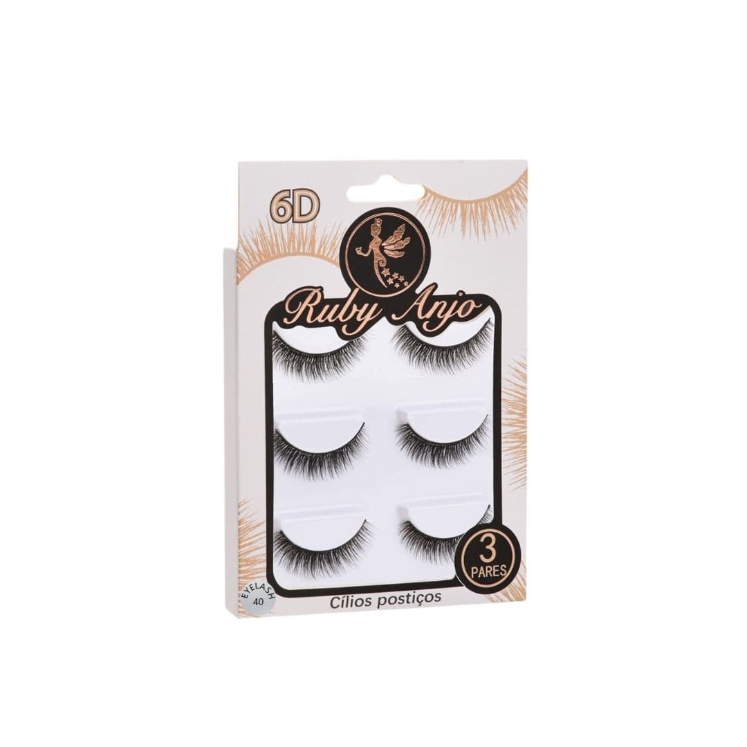 RA475 CILIOS POSTICOS 6DX40 3 PARES RUBY ANJO
