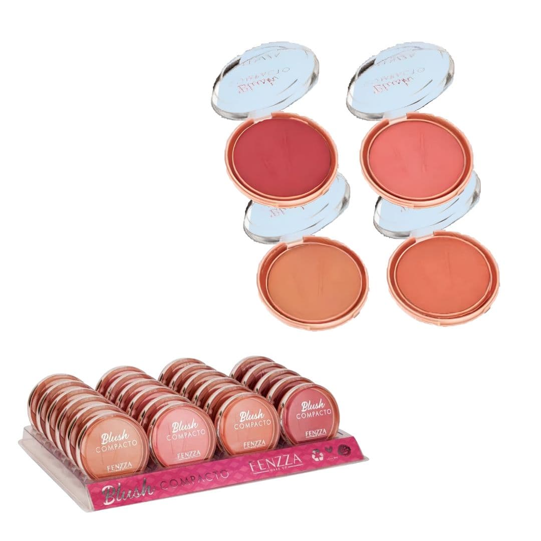 FZ32022 BLUSH COMPACTO CX/24 FENZZA MAKE UP