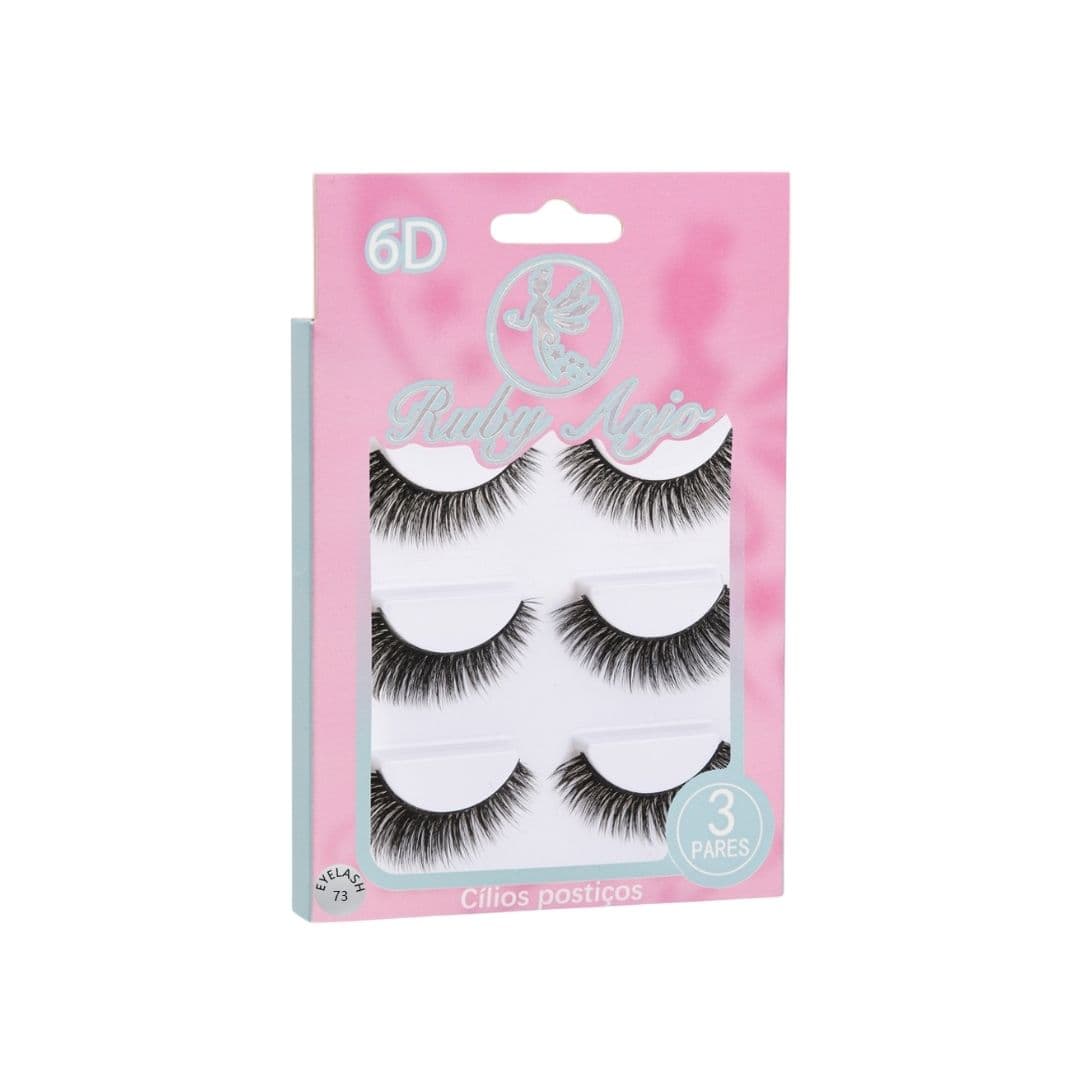 RA471 CILIOS POSTICOS 6DX73 3 PARES RUBY ANJO
