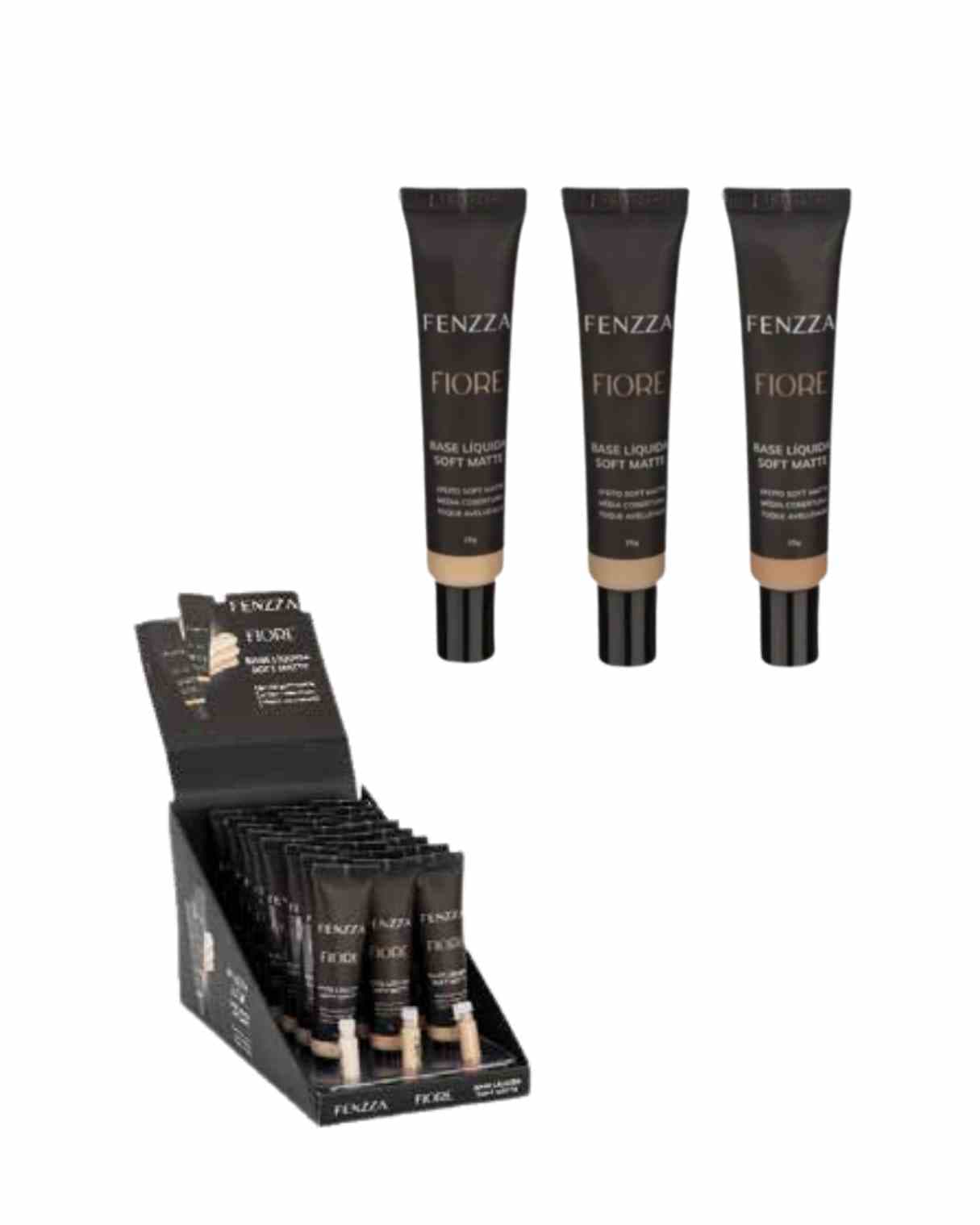 FZ35037-B BASE LIQUIDA SOFT MATTE FIORE CX/24 FENZZA MAKE UP