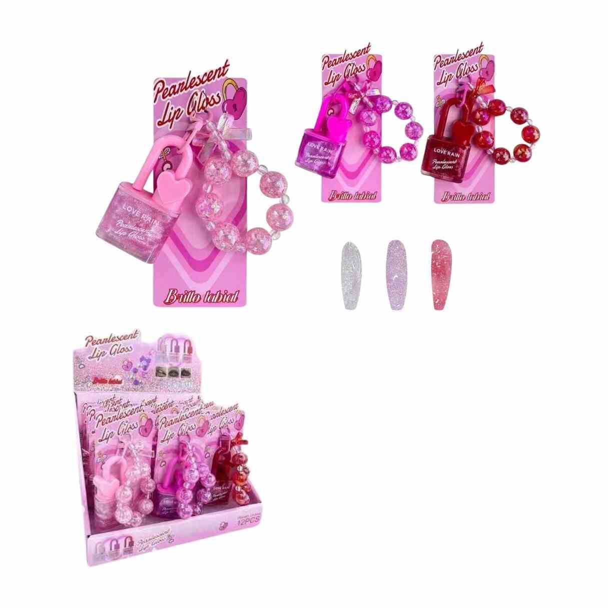 LR-5658 PEARLESCENT LIP GLOSS CX/12 LOVE RAIN