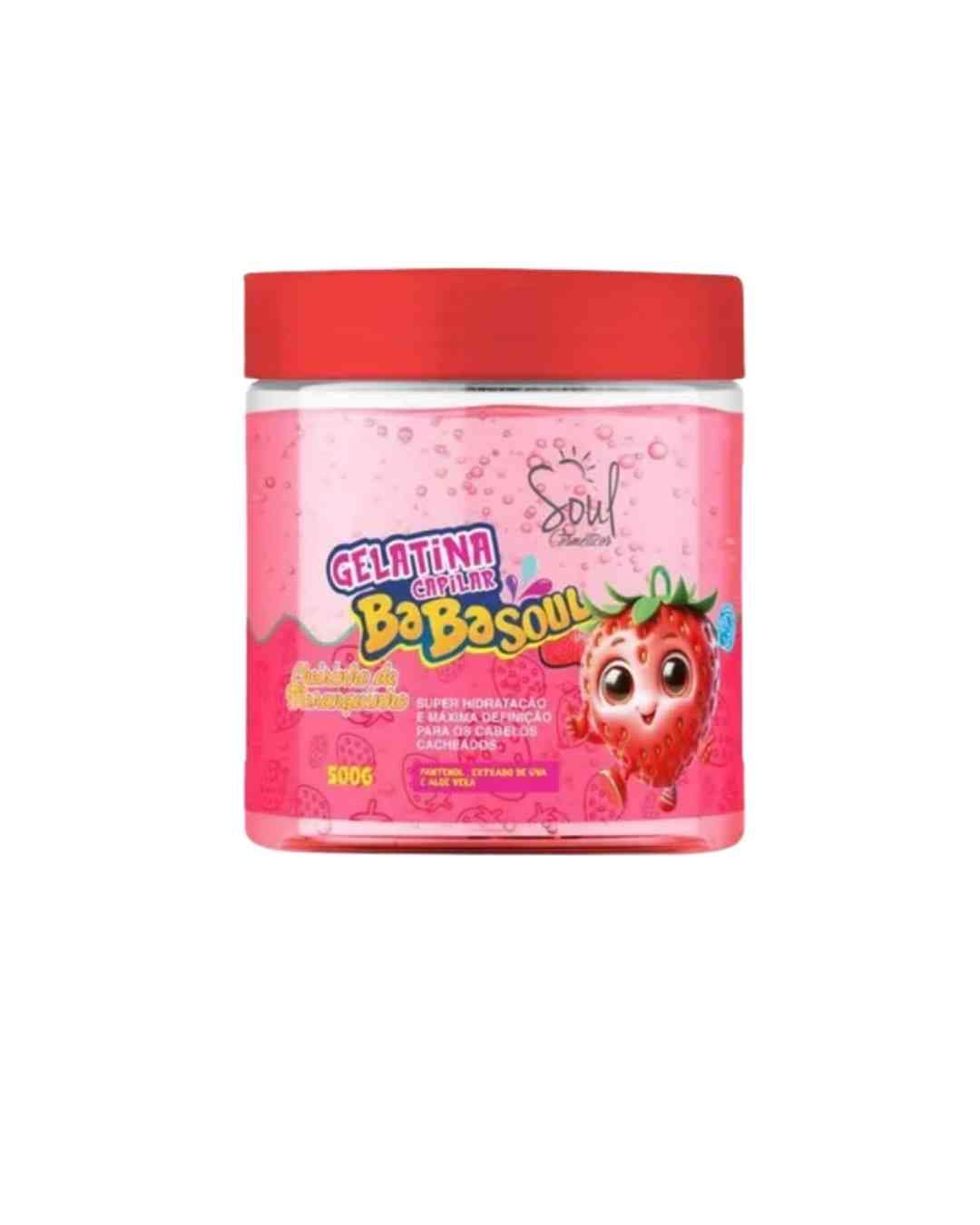 GELATINA CAPILAR BABASOUL MORANGUINHO 500G SOUL COSMETICOS