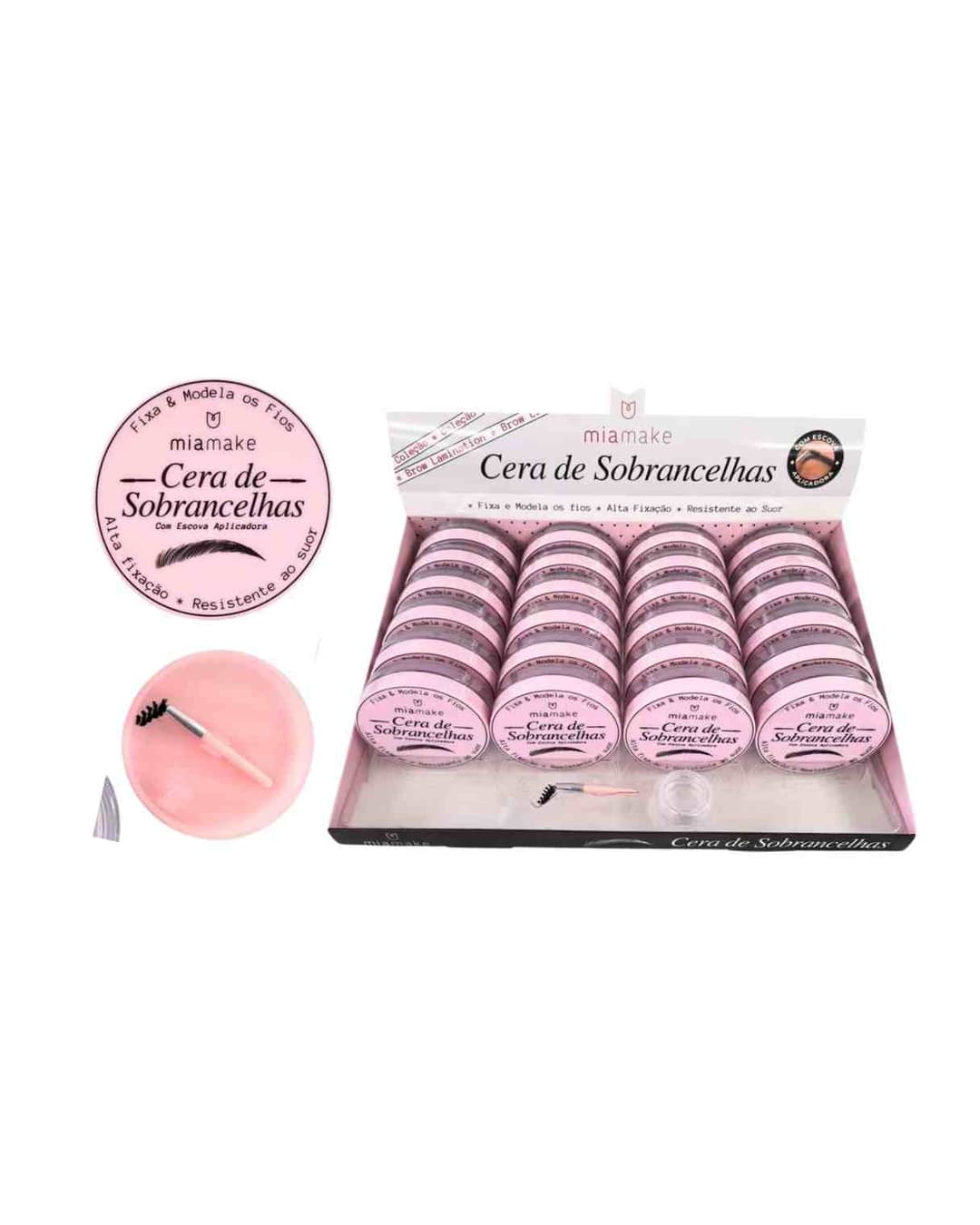 502 CERA DE SOBRANCELHA COM PROVADOR CX/24 MIAMAKE