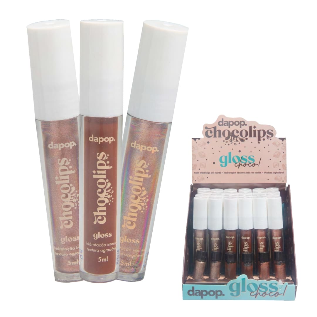 DP2343B GLOSS CHOCOLIPS DAPOP CX/24