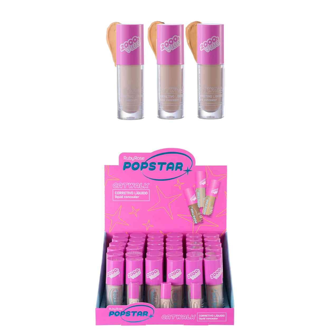 HB M603-G2 CORRETIVO LIQUIDO CATWALK POPSTAR RUBY ROSE CX/36