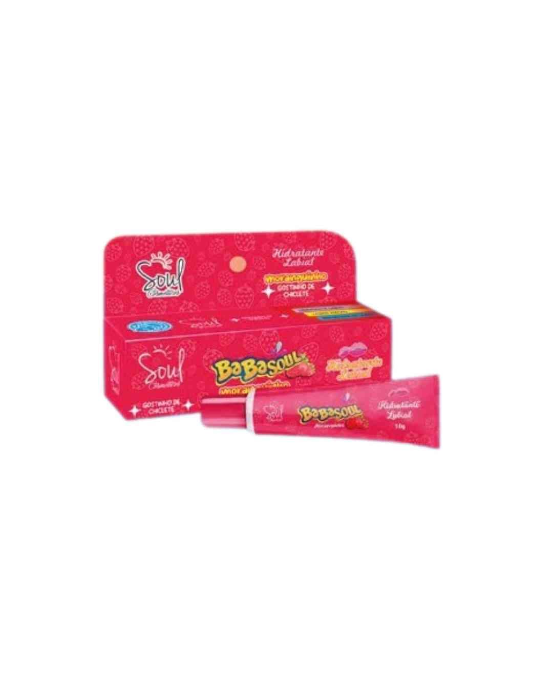 HIDRATANTE LABIAL BABASOUL MORANGO 10G SOUL COSMETICOS