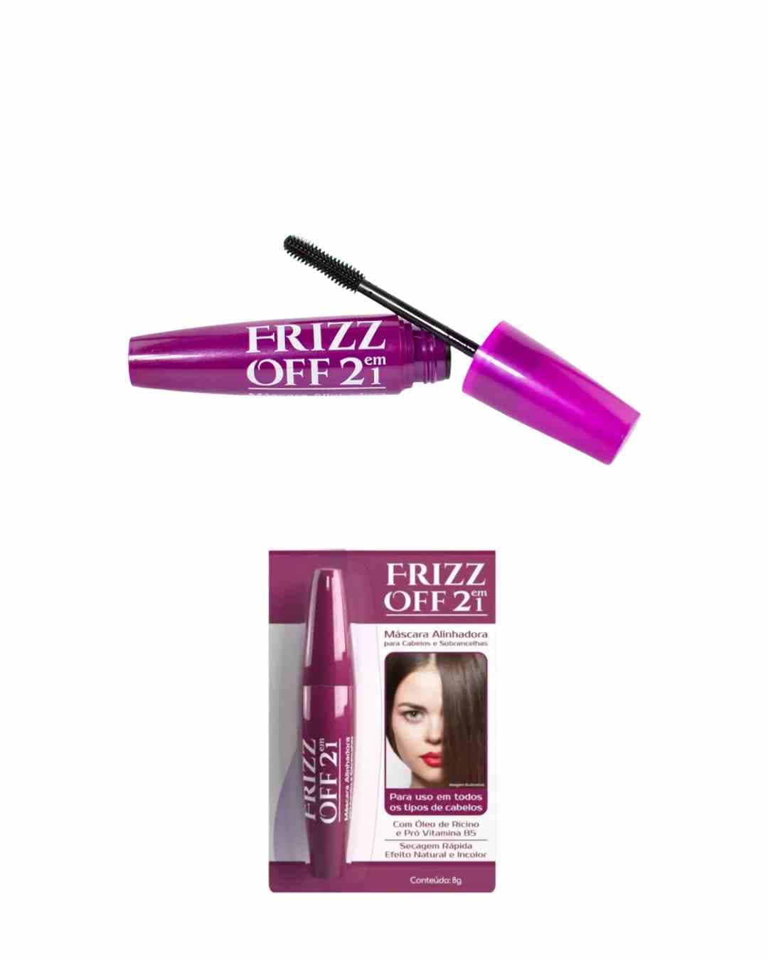 2393 MASCARA FRIZZ OFF 2 EM 1 FLASH ON CABELOS/SOBRANCELHAS 