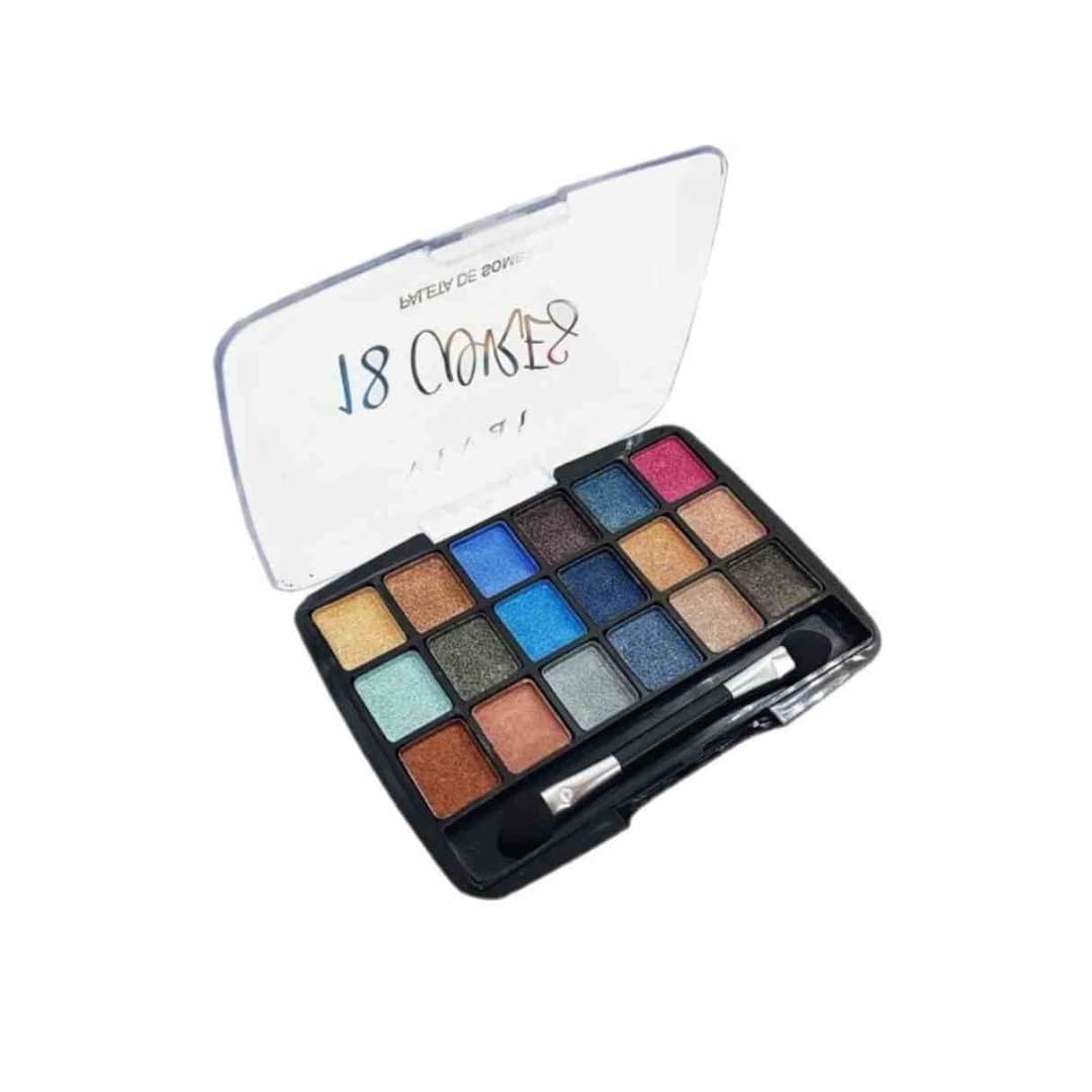 2194.1.1-A PALETA DE SOMBRAS 18 CORES METAL UN VIVAI