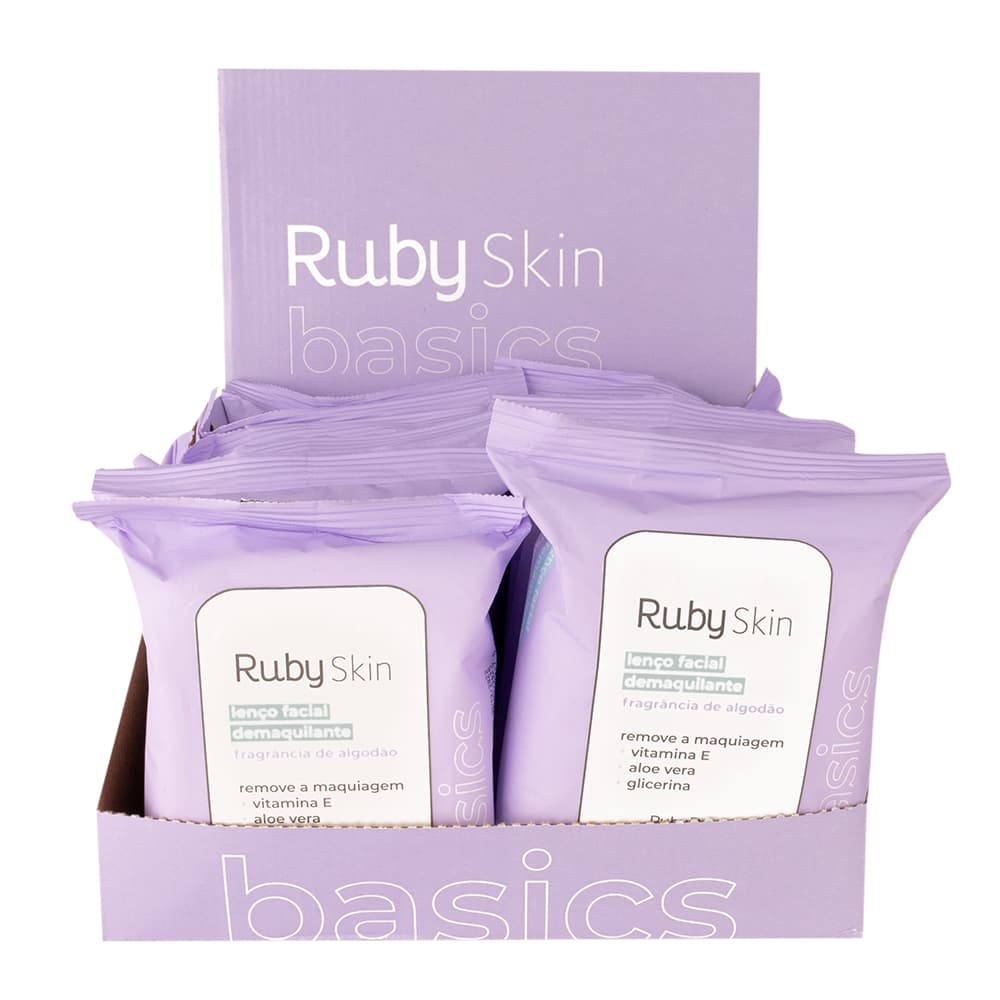 HB 203 LENCO DEMAQUILANTE BASICS LILAS RUBY ROSE CX/12