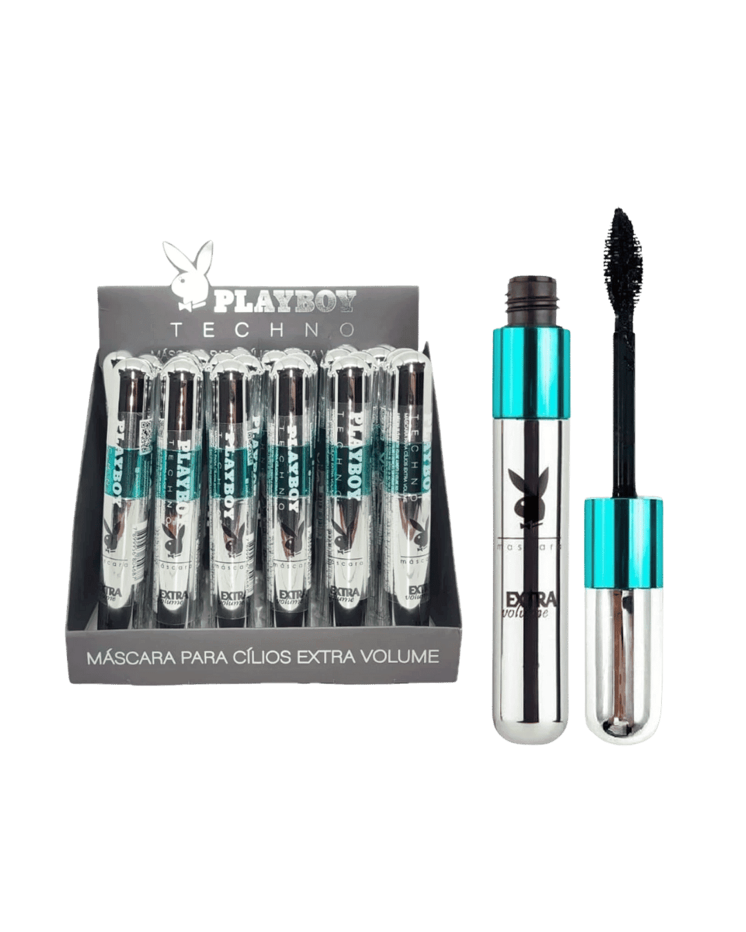 HB84599 MASCARA 2 EM 1 VOLUME EXTRA CX/24 PLAYBOY