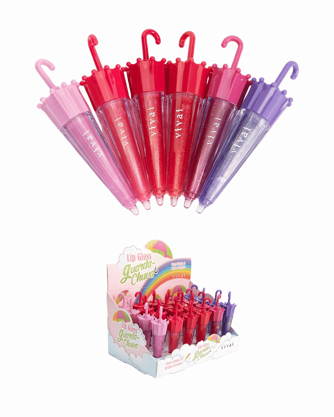3051.1.1 LIP GLOSS GUARDA CHUVA CX/24 VIVAI