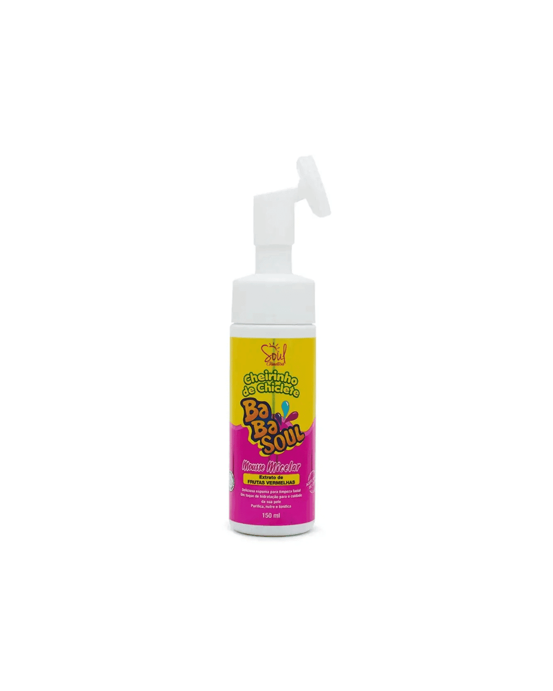 MOUSSE MICELAR BABASOUL FRUTAS VERMELH 150ML SOUL COSMETICOS