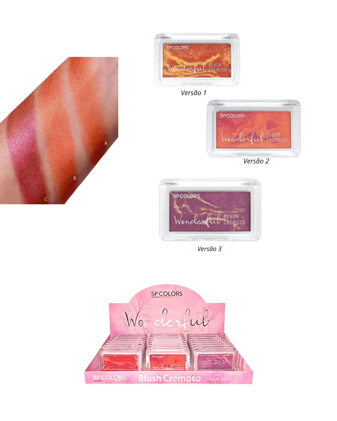 SP212 BLUSH CREMOSO WONDERFUL CX/24 SP COLORS