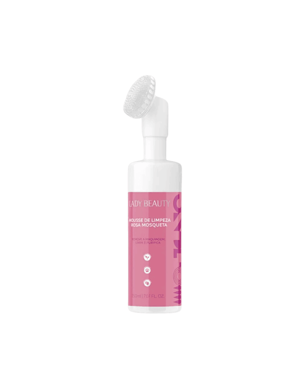 L08 MOUSSE DE LIMPEZA ROSA MOSQUETA 150ML LADY BEAUTY
