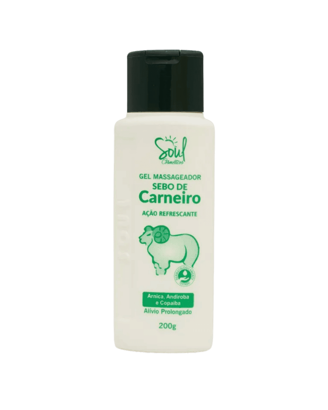 GEL MASSAGEADOR SEBO DE CARNEIRO 200GR SOUL COSMETICOS