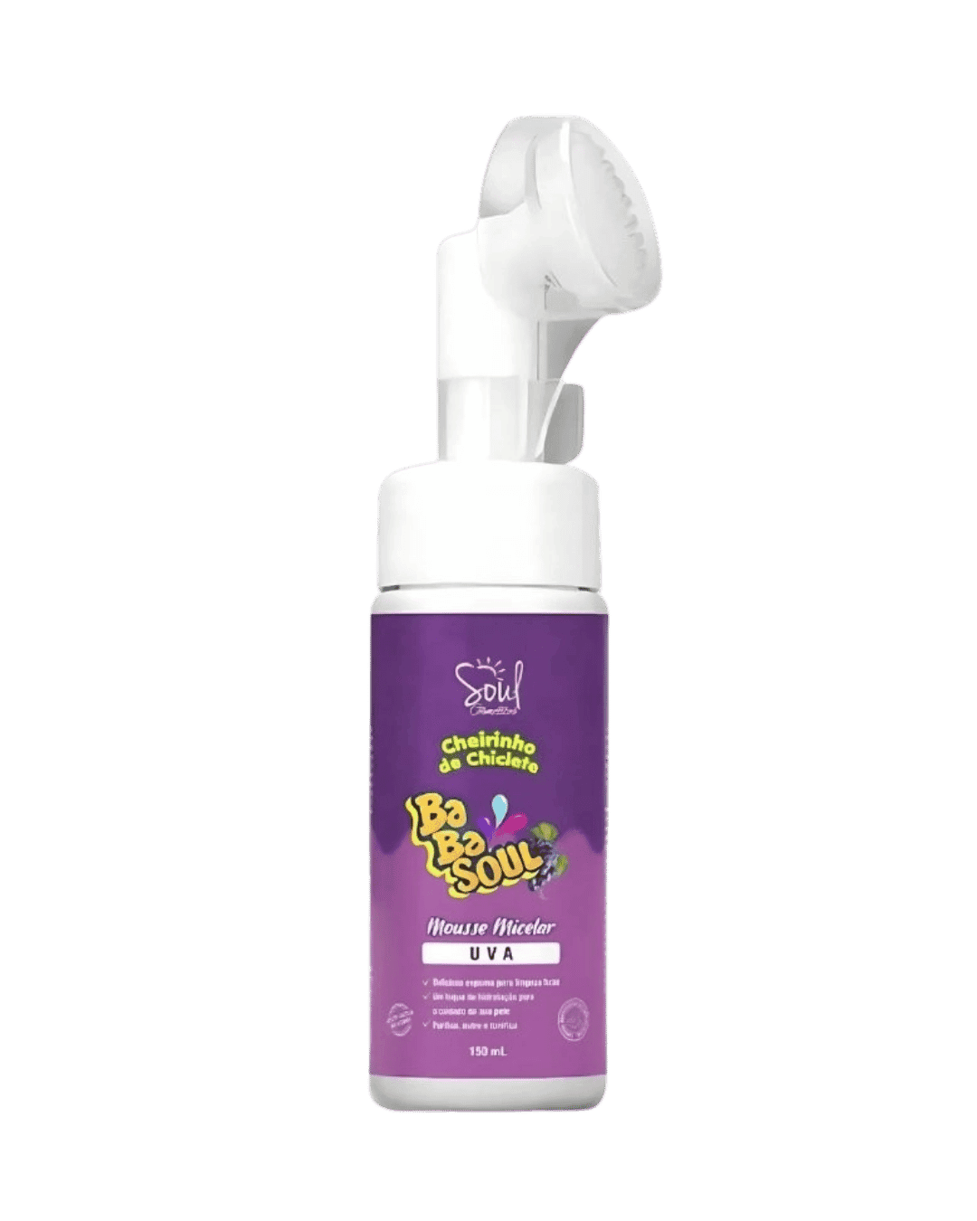 MOUSSE MICELAR BABASOUL UVA 150ML SOUL COSMETICOS