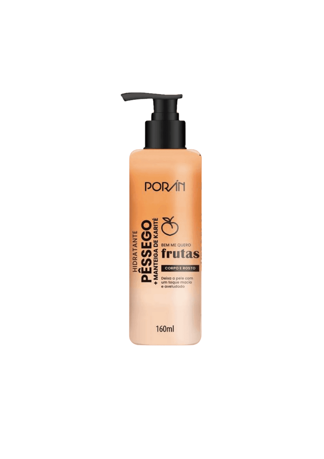 PR232 HIDRATANTE PESSEGO E KARITE CORPO E ROSTO 160ML PORAN
