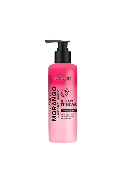 PR242 HIDRATANTE MORANGO AC.HIALURONICO 160ML PORAN