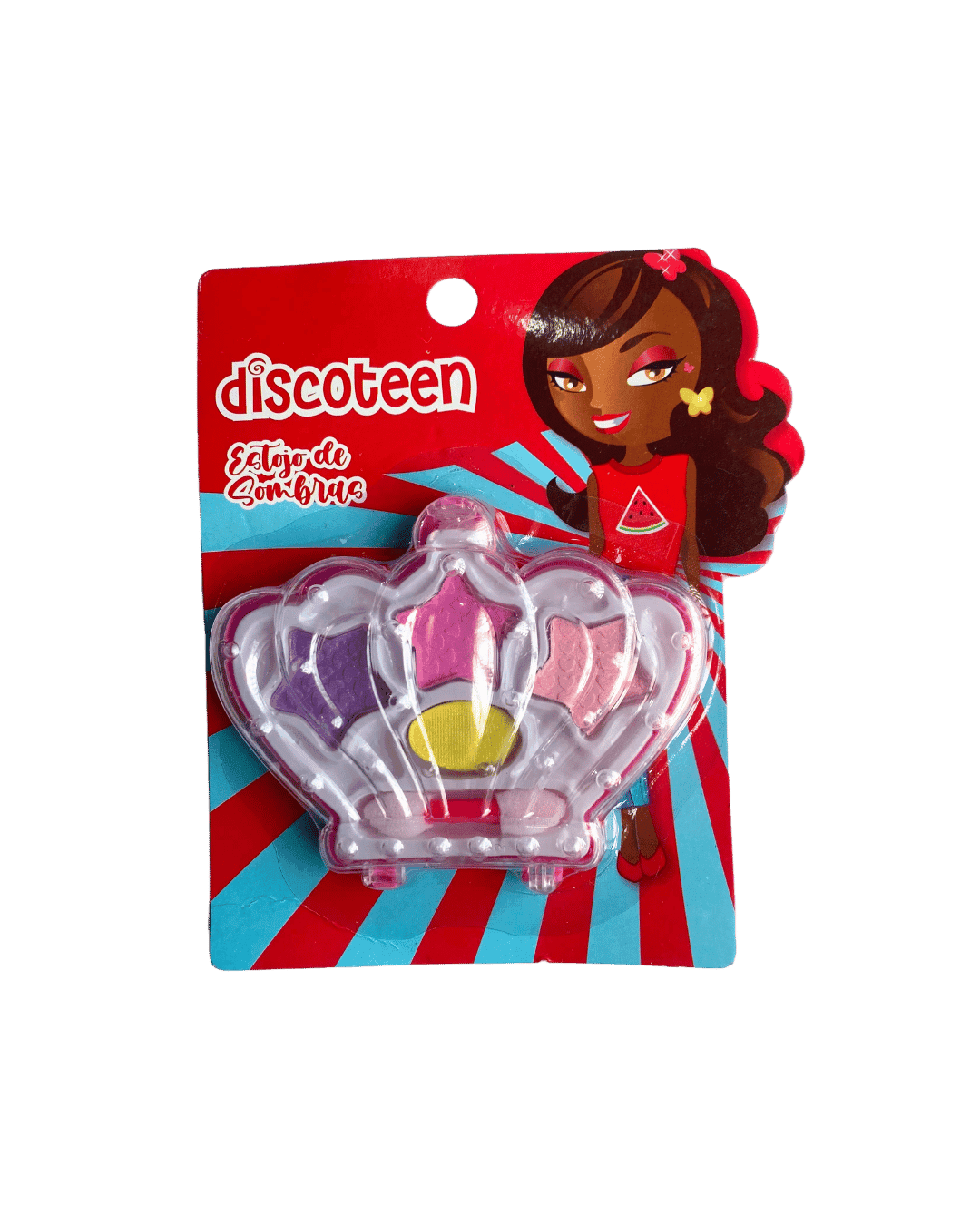 HB 103643-F ESTOJO DE MAQUIAGEM INFANTIL COROA DISCOTEEN