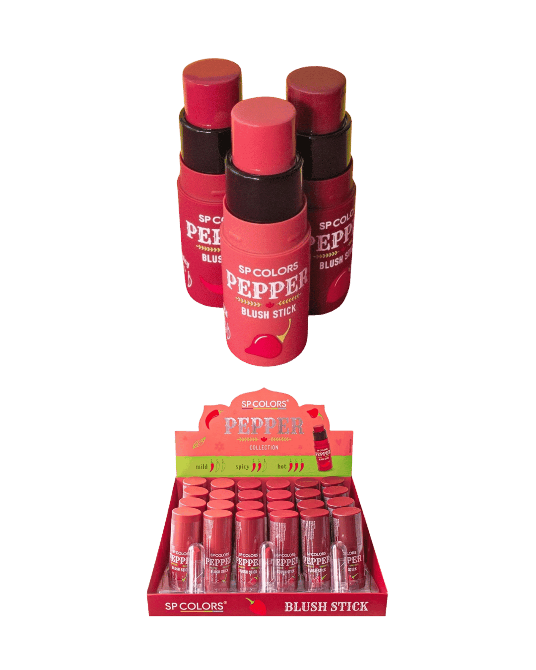SP383 BLUSH STICK PEPPER CX/24 SP COLORS