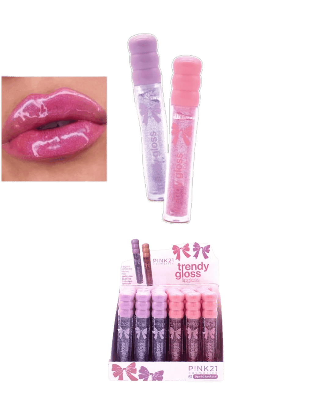 CS5039 LIP GLOSS TRENDY CX/24 PINK 21