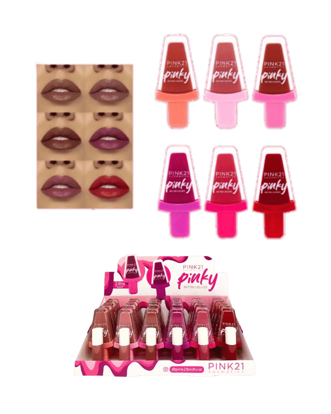 CS4557 BATOM LIQUIDO PINKY CX/24 PINK 21