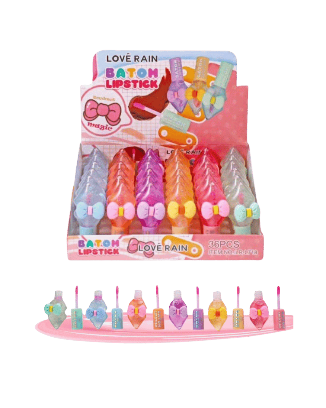 LR-L718 BATOM LIPSTICK CX/36 LOVE RAIN