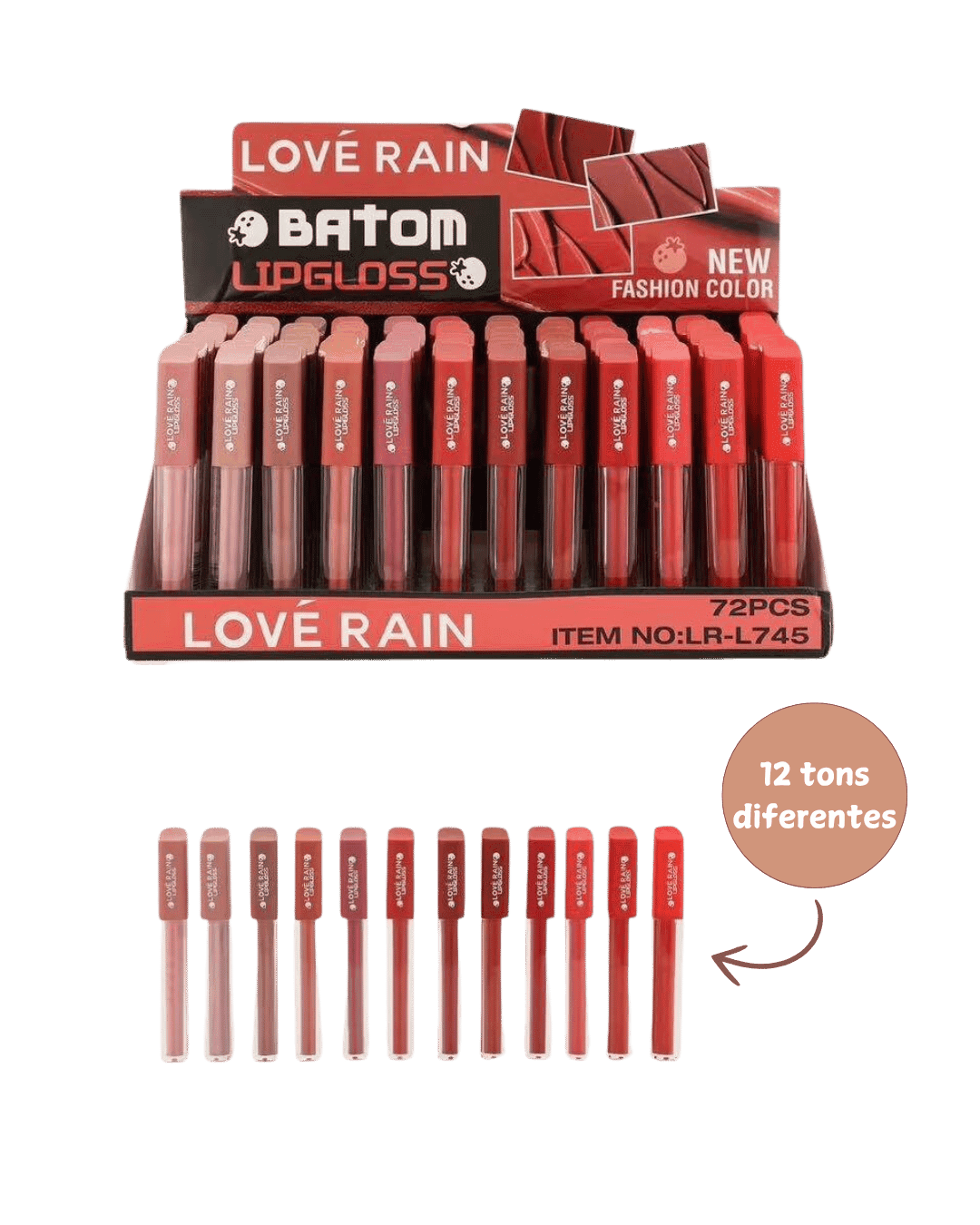 LR-L745 BATOM LIPGLOSS CX/72 LOVE RAIN