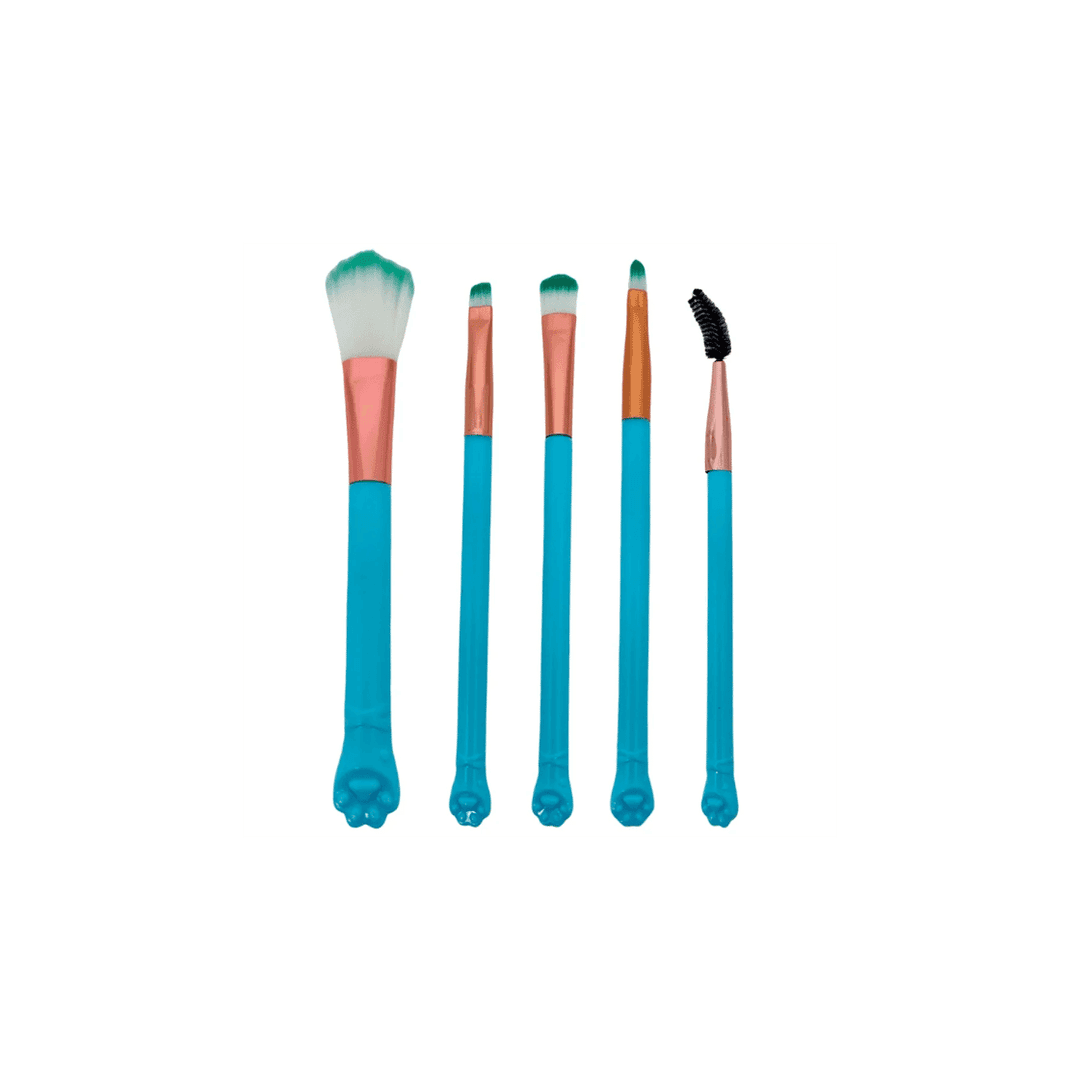RA087-C KIT PINCEL DE PLASTICO AZUL COM 5UN RUBY ANJO