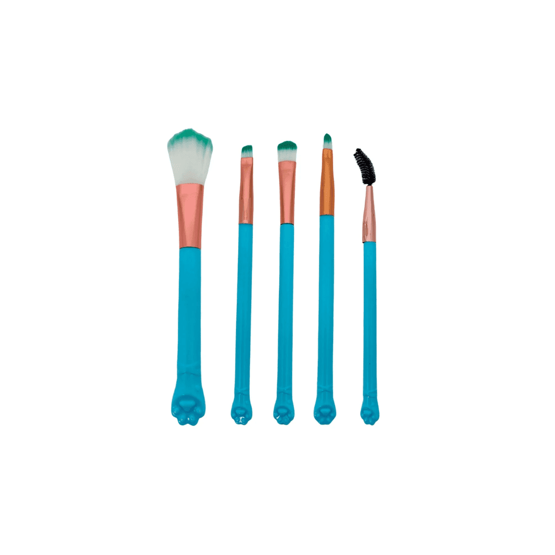 RA087-C KIT PINCEL DE PLASTICO AZUL COM 5UN RUBY ANJO