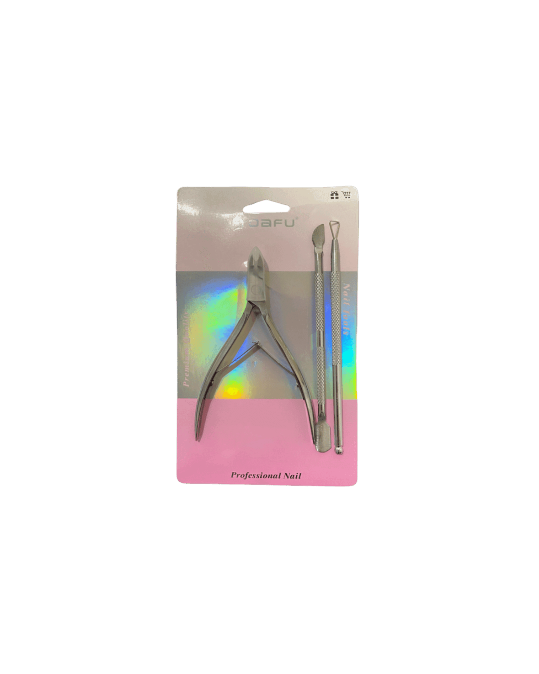 DF-AT045025 KIT ALICATE PARA UNHAS + 2 ESPATULAS DAFU