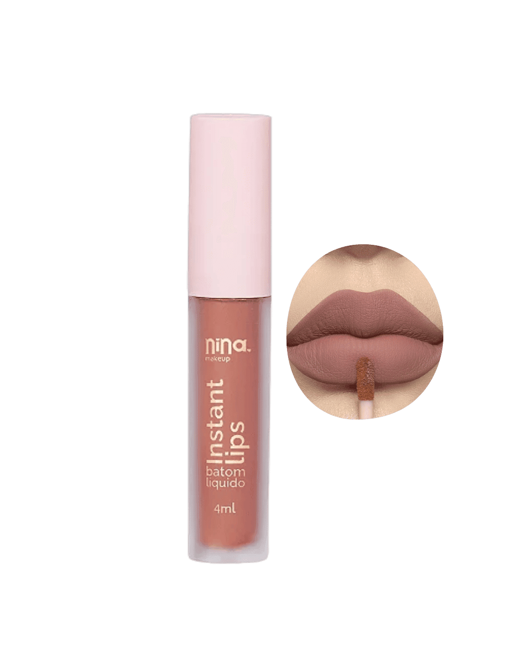 BATOM MATTE INSTANT LIPS ESSENCIA NINA MAKEUP
