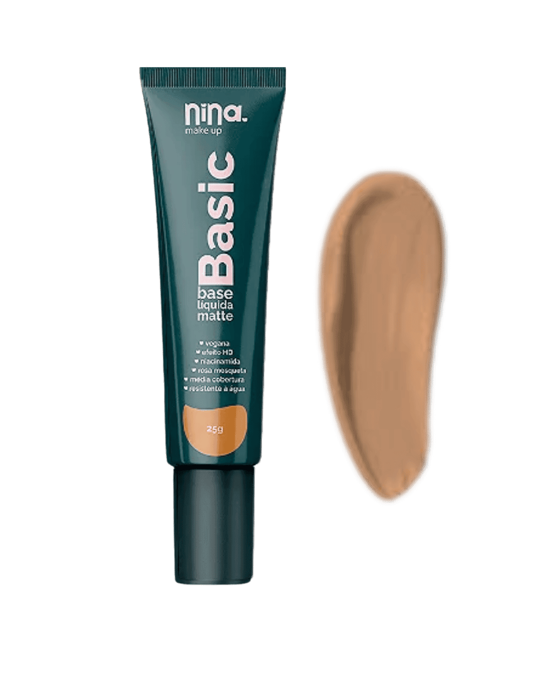 BASE LIQUIDA MATTE BASIC COR 4 NINA MAKEUP
