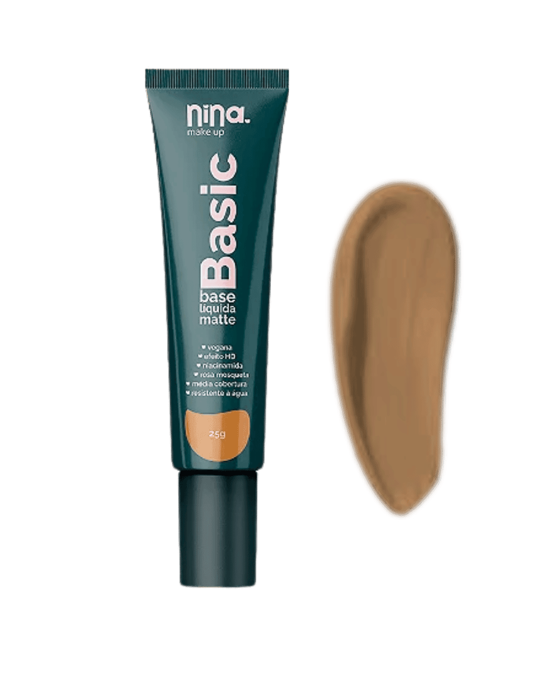 BASE LIQUIDA MATTE BASIC COR 5 NINA MAKEUP