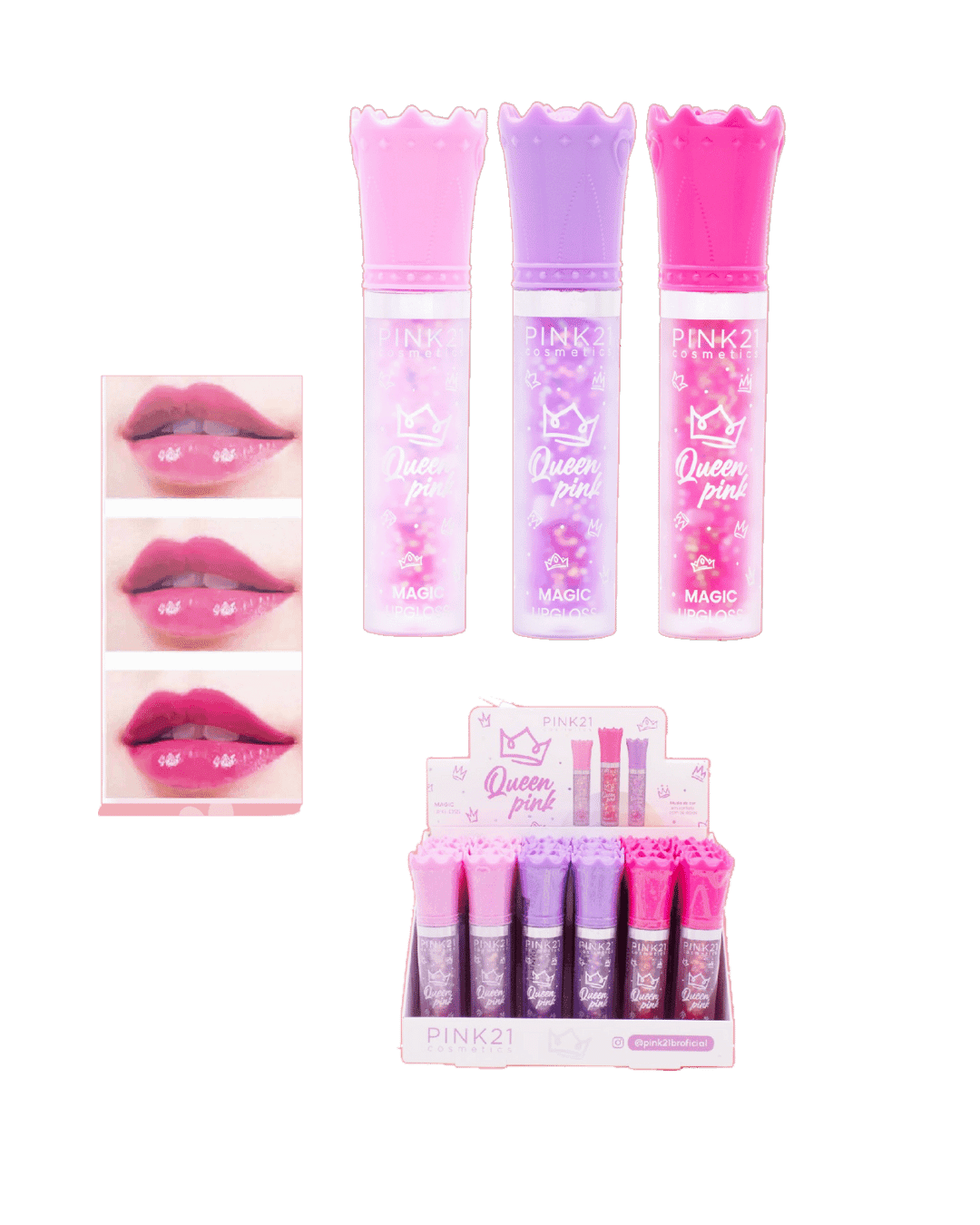 CS4850 LIP GLOSS QUEEN PINK CX/24 PINK 21