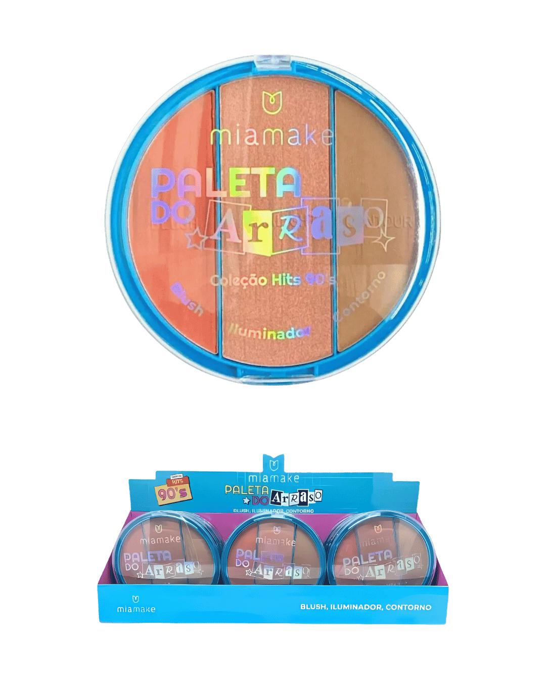 492 PALETA DO ARRASO BLUSH.ILUMIN.CONT 7,5G UN MIAMAKE