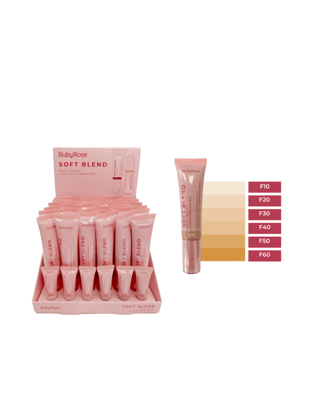 HB M301-G1 BASE LIQUIDA SOFT BLEND LINH ROSA RUBY ROSE CX/36