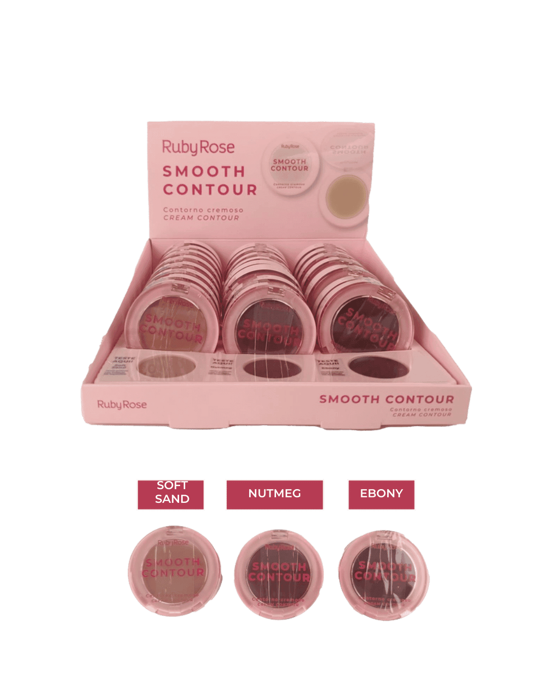 HB M201 CONTORNO CREMOSO SMOOTH CONTOUR ROSA RUBY ROSE CX/24