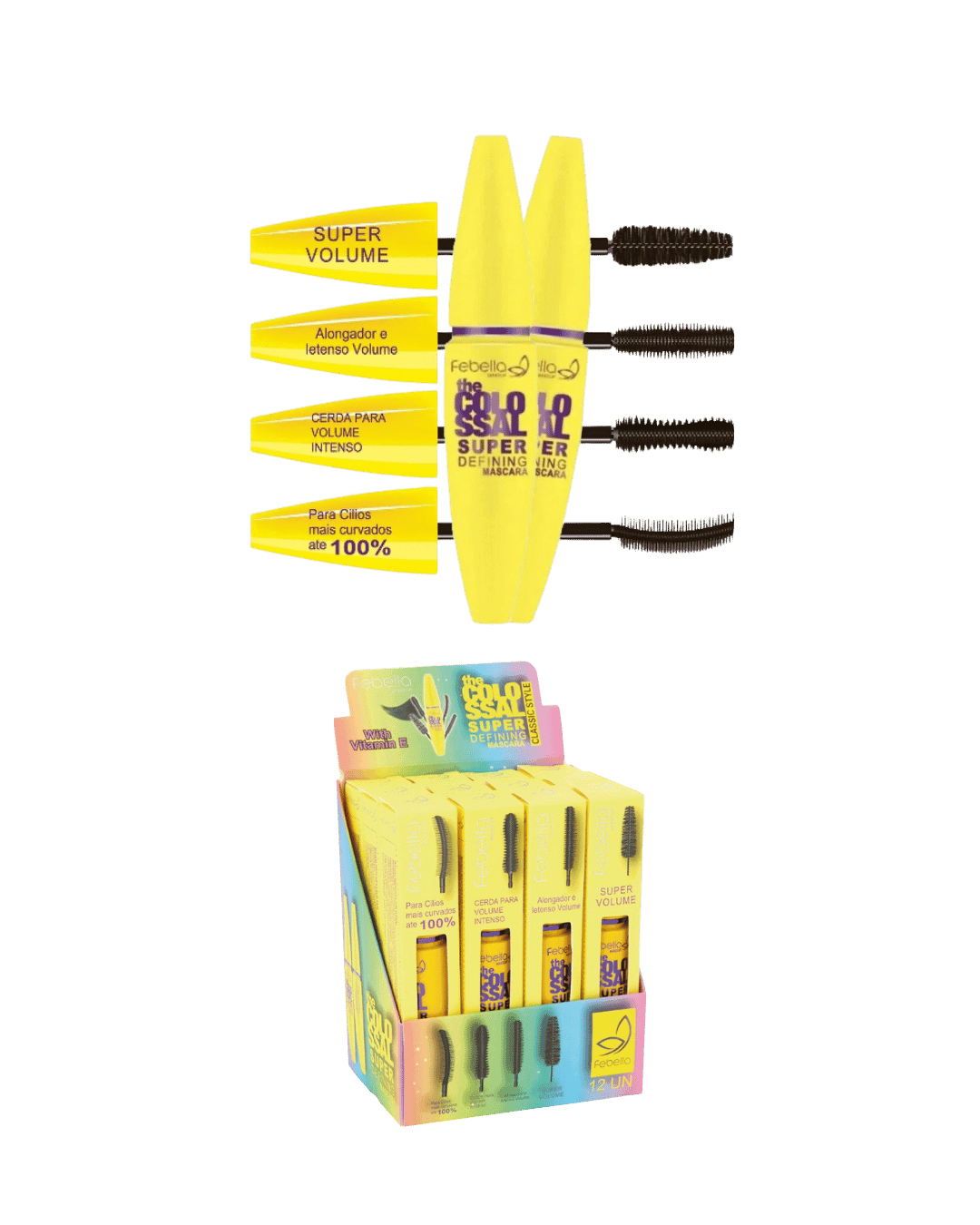 MA3042 MASCARA PARA CILIOS COLOSSAL CX/12 FEBELLA