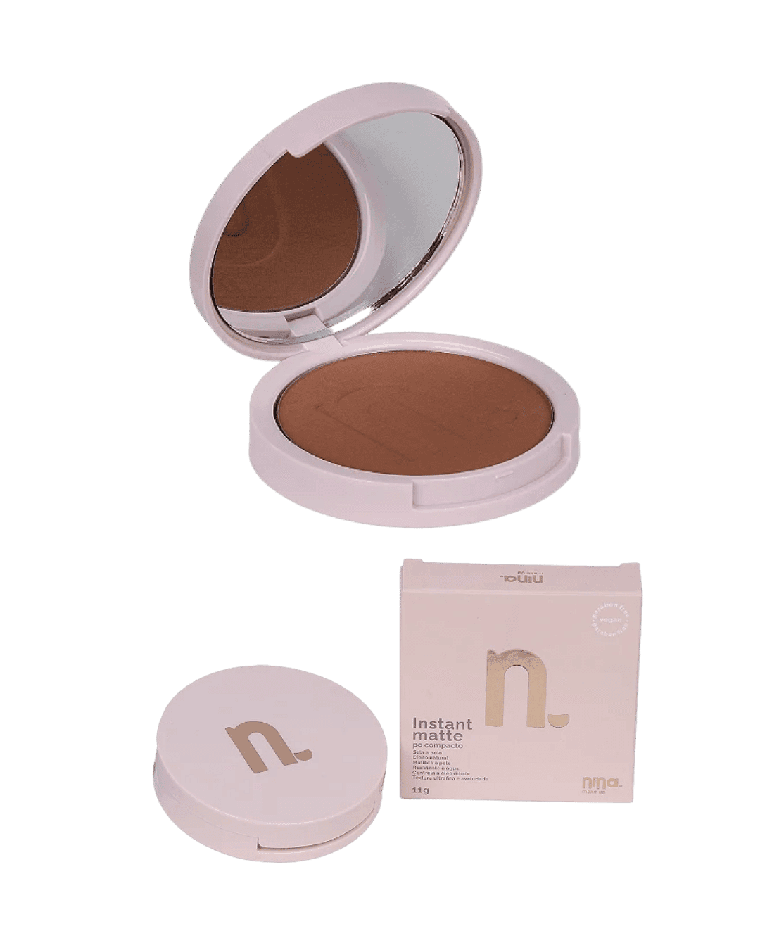 PO COMPACTO INSTANT MATTE COR 6 NINA MAKEUP