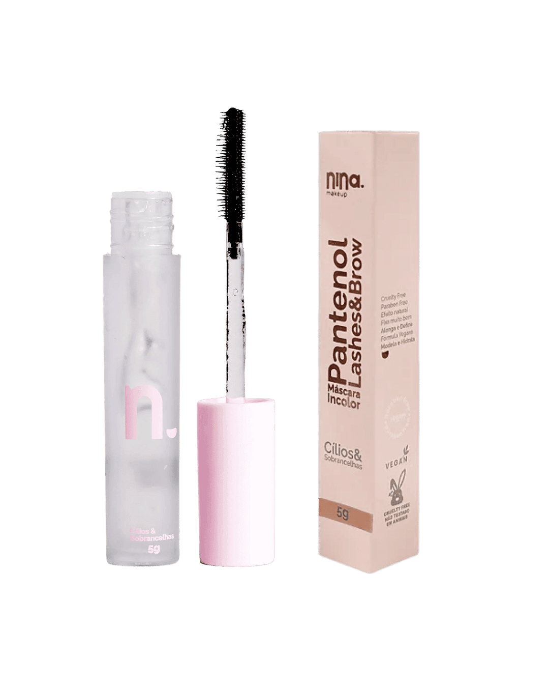 MASCARA P/CILIOS E SOBRA INCOLOR LANSHESNINA MAKEUP