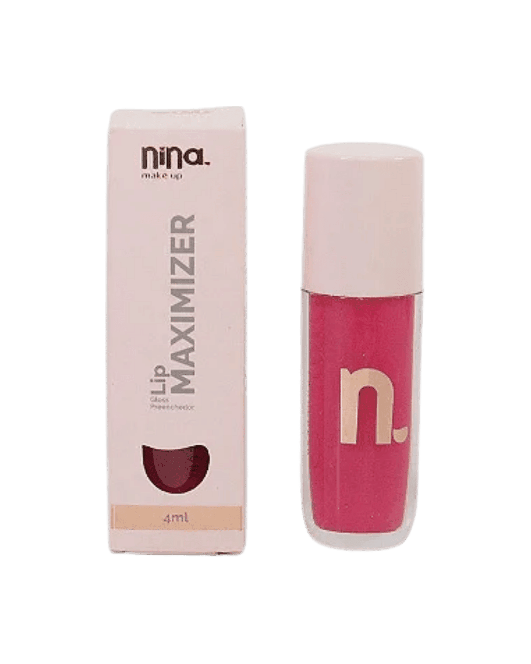 GLOSS PREENCHEDOR LIP MAXIMIZER FRAMBOESA NINA MAKEUP