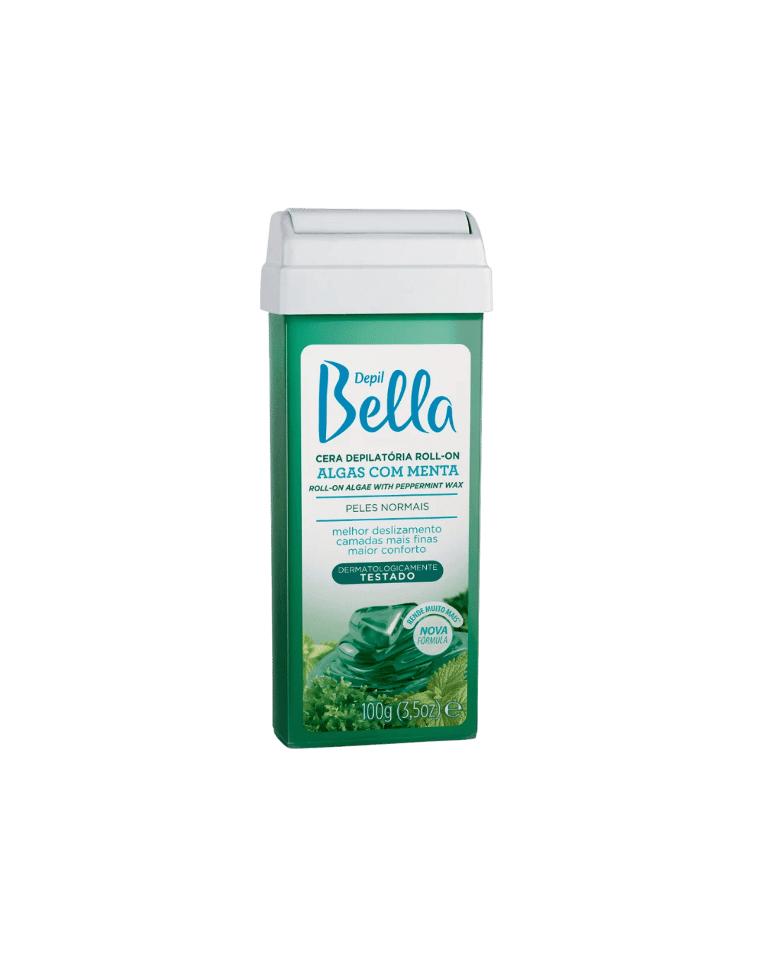 CERA DEPILATORIA ROLLON ALGAS C/MENTA 100G DEPILBELLA