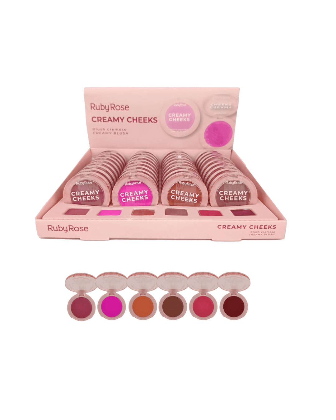 HB M02 BLUSH CREMOSO CREAMY CHEEKS L ROSA RUBY ROSE CX/36